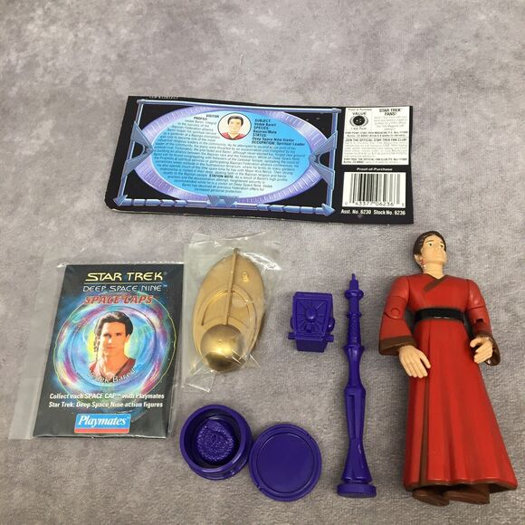 2 STAR TREK Deep Space Nine Playmates Loose Figures-Lt. Riker, Vedek Bareil - Picture 8 of 14